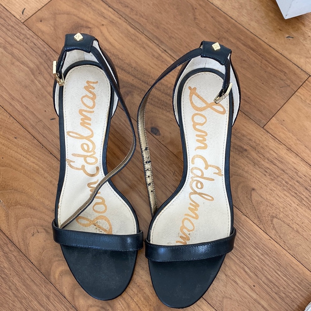 Sam Edelman black heels sandals size US 6 / EU 36